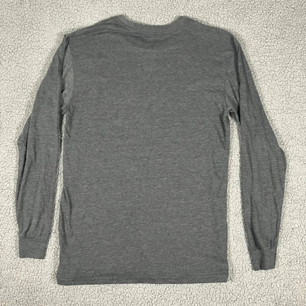 Burton x Mountain Dew Long Sleeve Graphic Tee Slim Fit Gray Red Logo Large